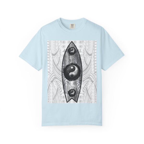 Yinyang Surf Board Unisex Garment-Dyed T-shirt, Beach Vibes Tee, Ocean Lover Top, Summer Graphic Shirt, Yin Yang Apparel - Image 33