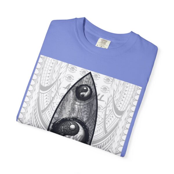 Yinyang Surf Board Unisex Garment-Dyed T-shirt, Beach Vibes Tee, Ocean Lover Top, Summer Graphic Shirt, Yin Yang Apparel - Image 39