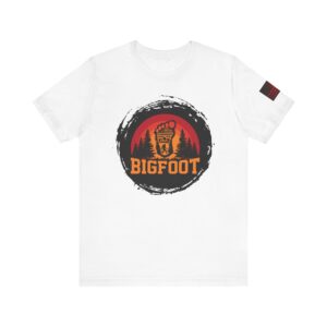 Bigfoot Adventure Tee, Unisex Jersey T-Shirt, Retro Nature Shirt, Outdoor Apparel, Camping Gift