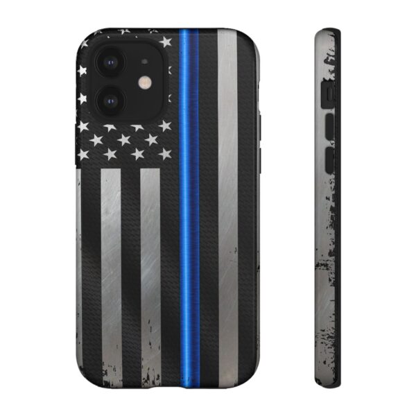 Back the Blue Thin Blue Line American Flag Design, Protective Phone Covers, Law Enforcement Gifts, Support Police - Image 2
