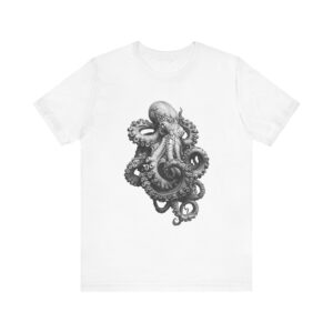 Octopus Graphic Tee for Ocean Lovers, Casual Unisex T-Shirt, Beach Day Apparel, Gift for Marine Enthusiasts, Summer Wardrobe Essential