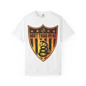 Don't Tread on Me Unisex Garment-Dyed T-Shirt, Vintage Style Tee, Patriotic Shirt, Freedom Apparel, Gift for Americans
