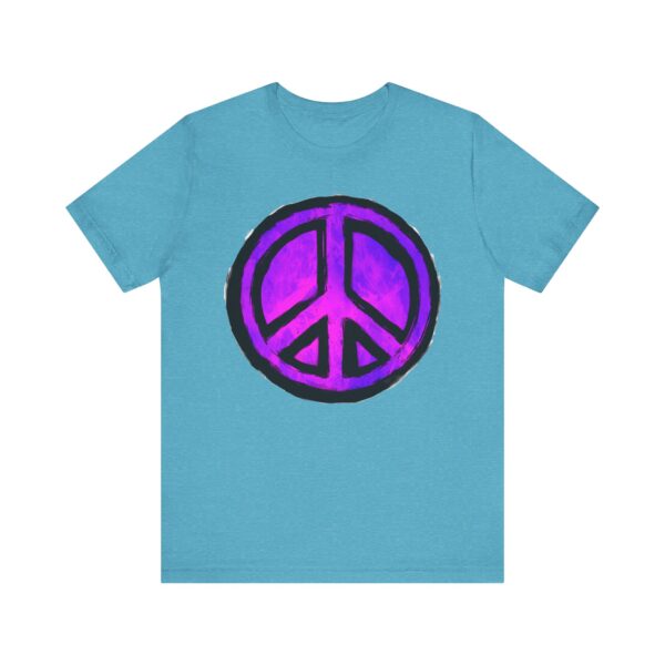 Peace Sign Graphic Tee - Unisex Jersey Short Sleeve, Casual Wear, Festival Vibes, Statement Shirt, Gift for Peace Lovers, Music Events - Image 49