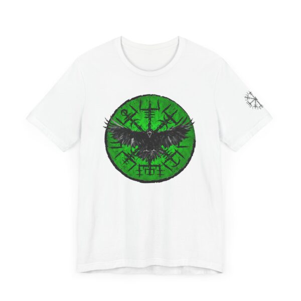 Viking Crow Unisex Tee, Gothic Art Tee, Bohemian Style Shirt, Festival Wear, Unique Gift for Her/Him, Everyday Casual Wear - Image 3