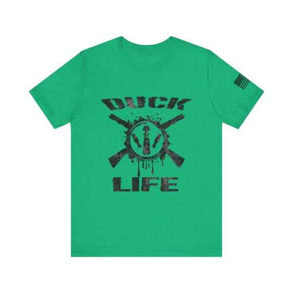 Duck Life Graphic Tee, Unisex Jersey Short Sleeve Shirt, Casual Military Style T-Shirt, Outdoor Adventure Gift, USA Flag Design - Image 41