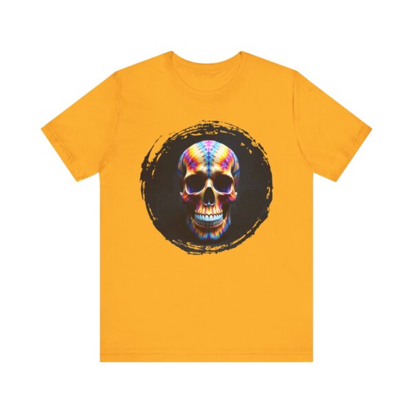 Psychedelic Skull Graphic Tee, Unisex Short Sleeve Shirt, Cool Casual Wear, Festival Outfit, Unique Gift Idea - Image 9