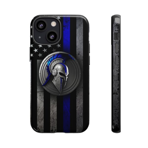 Back the Blue Thin Blue Line Spartan American Flag Design, Protective Phone Covers, Law Enforcement Gifts, Support Police - Image 7