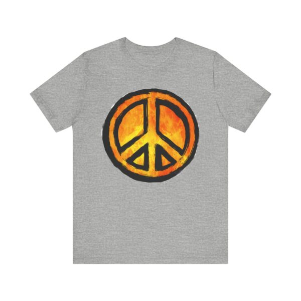 Peace Sign Graphic Tee - Unisex Jersey Short Sleeve, Casual Wear, Festival Vibes, Statement Shirt, Gift for Peace Lovers, Music Events - Image 37