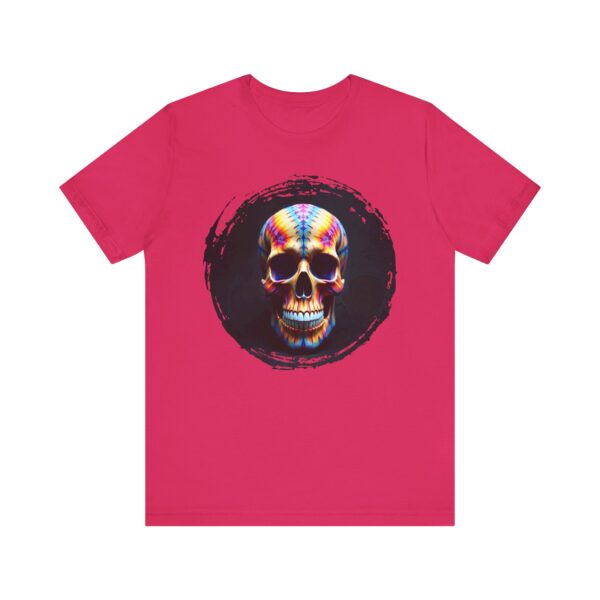 Psychedelic Skull Graphic Tee, Unisex Short Sleeve Shirt, Cool Casual Wear, Festival Outfit, Unique Gift Idea - Image 57