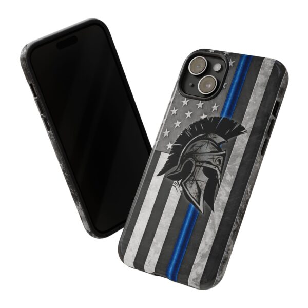 Back the Blue Thin Blue Line Spartan American Flag Design, Protective Phone Covers, Law Enforcement Gifts, Support Police - Image 33