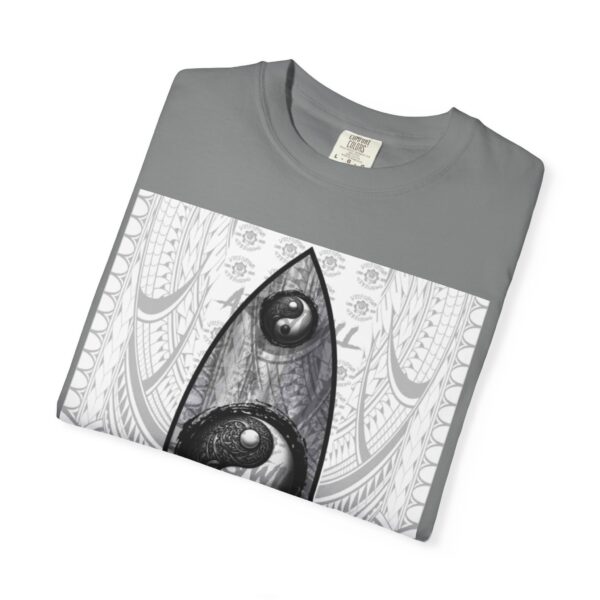 Yinyang Surf Board Unisex Garment-Dyed T-shirt, Beach Vibes Tee, Ocean Lover Top, Summer Graphic Shirt, Yin Yang Apparel - Image 19