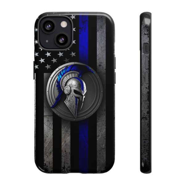 Back the Blue Thin Blue Line Spartan American Flag Design, Protective Phone Covers, Law Enforcement Gifts, Support Police - Image 5